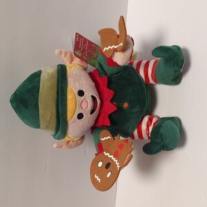 NWT Dan Dee Christmas Animated Elf With Gingerbread Sings "Oops I Did it Again"